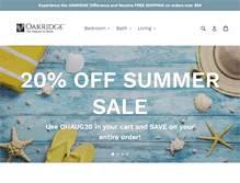 Tablet Screenshot of oakridgehome.com